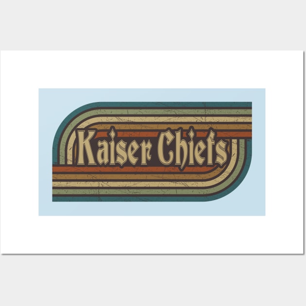 Kaiser Chiefs Vintage Stripes Wall Art by paintallday